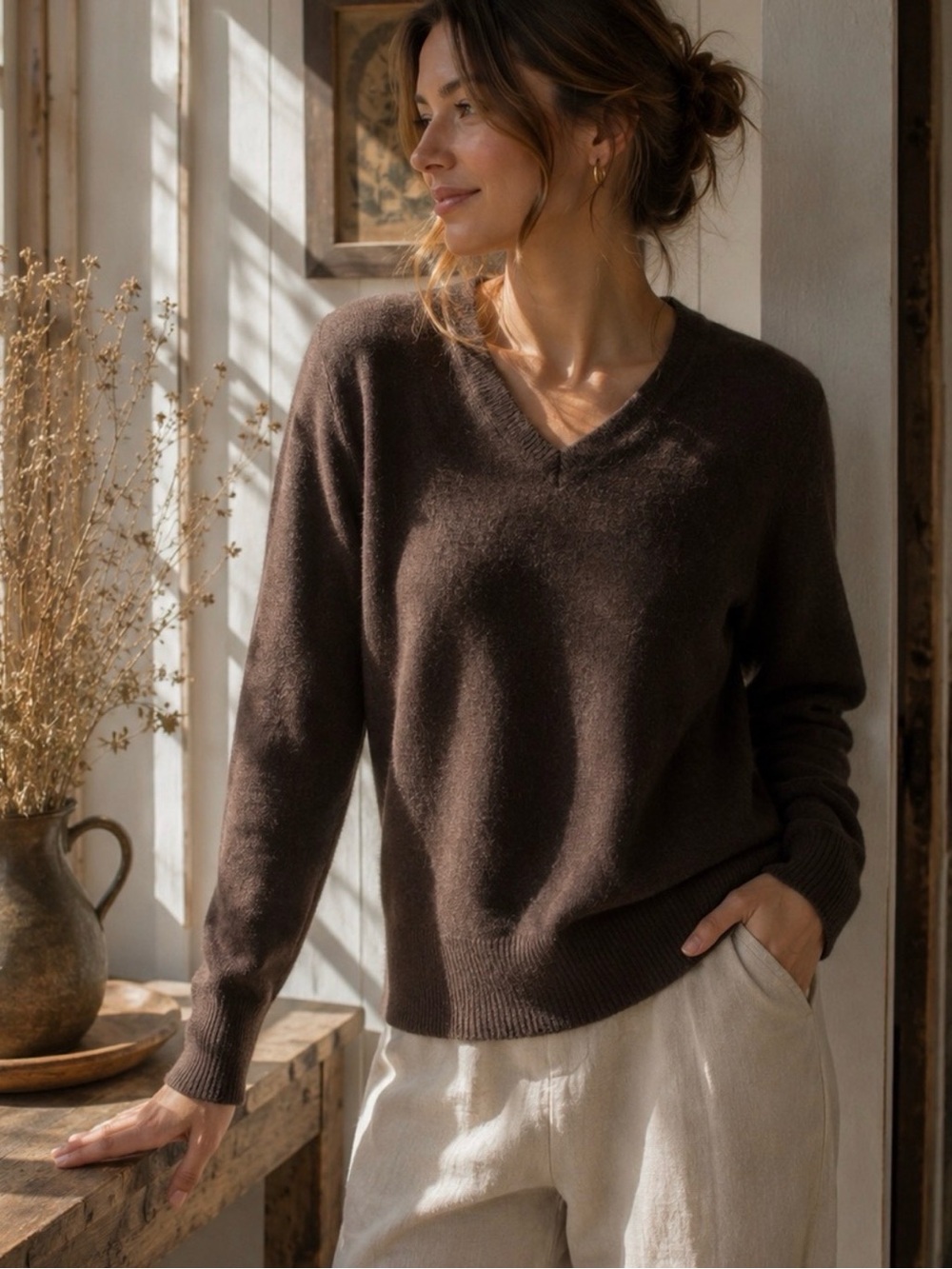 Banana Republic Wool V-Neck Sweater